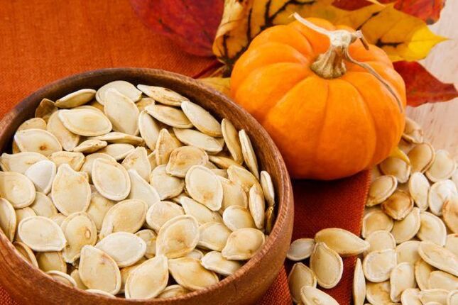 Pumpkin seeds help to safely remove worms from the body