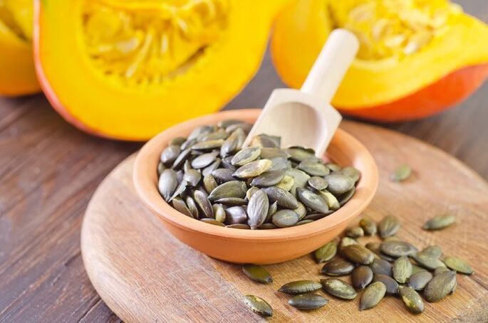 Pumpkin seeds against worms