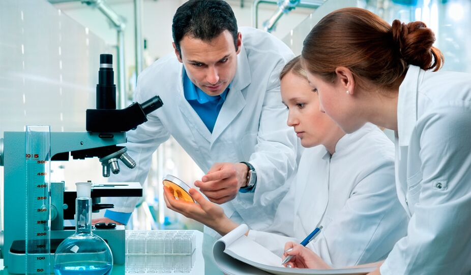 diagnostics of the presence of parasites in the body